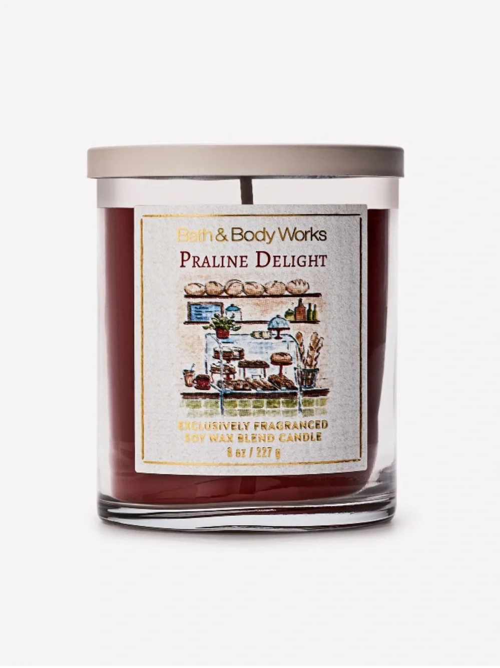1 - “PRALINE DELIGHT” Single Wick Candle by B&BW/WB, 8 oz / 227 g, NWT